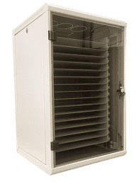 Abschließbarer Schrank mit Sicherheitsglas Wandschrank für Notebooks